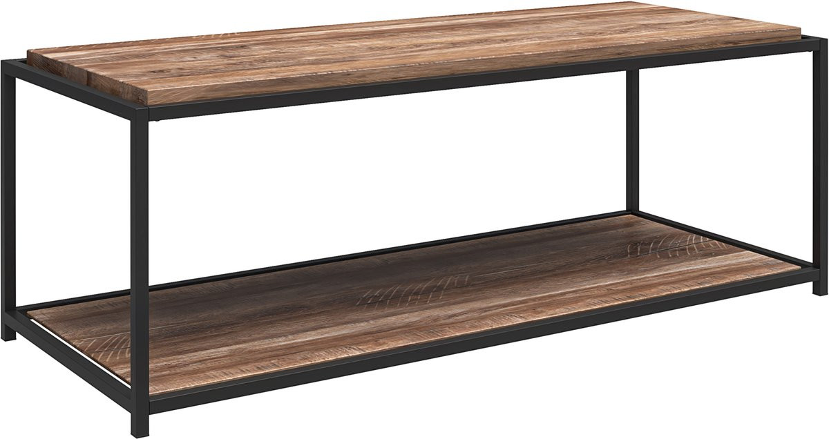 Notio Living Quincy Salontafel - Eikenlook - Zwart Metaal