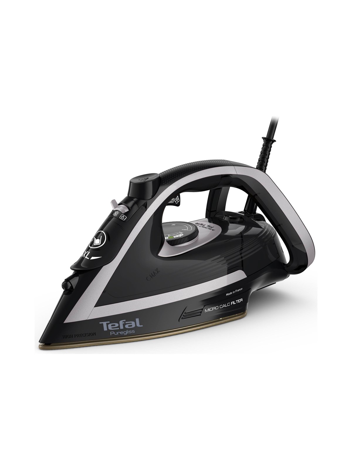 Tefal Dampfbügeleisen Puregliss FV8062E0 - steam iron - sole plate: Durilium AirGlide Autoclean