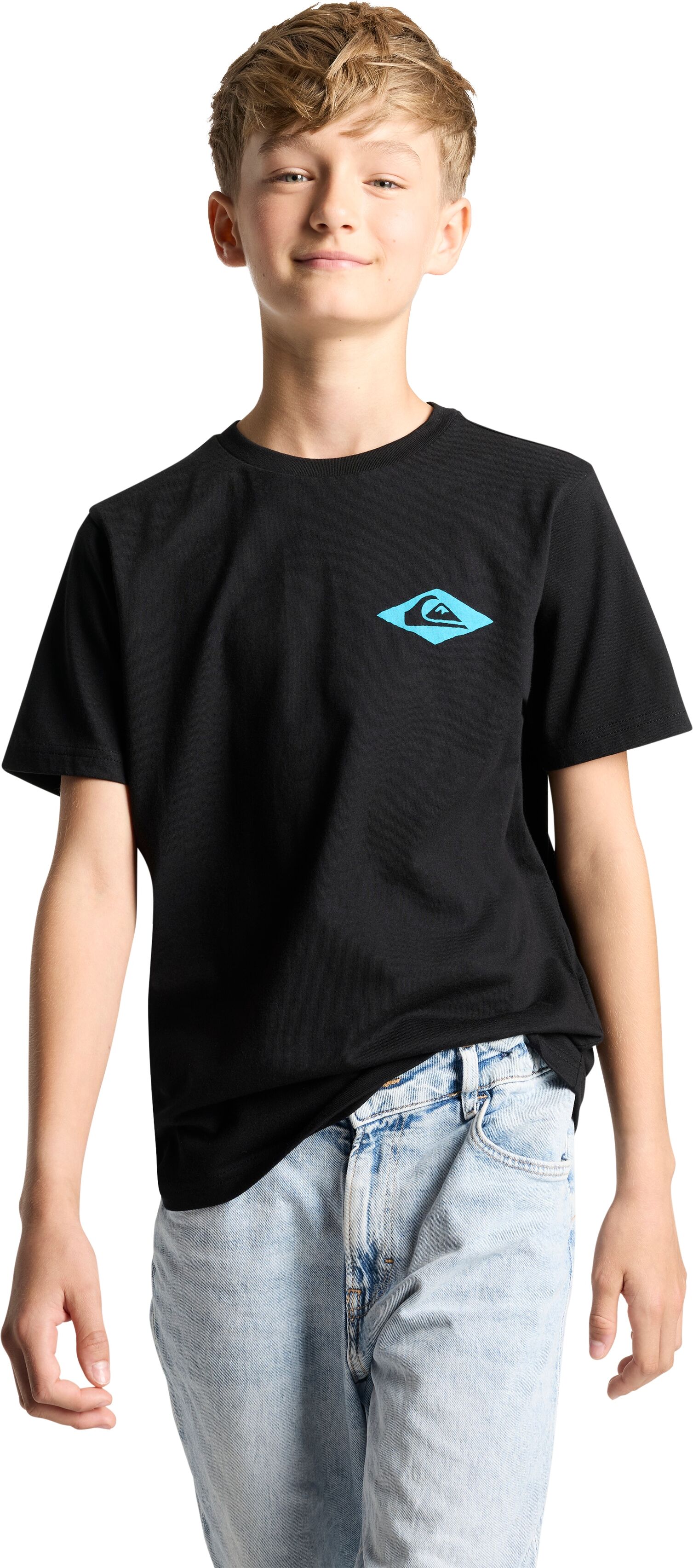 T-Shirt QUIKSILVER "CAPTION WRECKERS PACK YOUTH", Jungen, Gr. 12 (146/152), schwarz (backp, Obermaterial: 100% Baumwolle, Shirts T-Shirt, Kurzarm-Design, 2er-Pack, aus Baumwolle, in den Grössen 10 bis 16 schwarz (backp 12 (146/152)