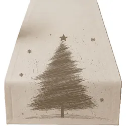 Tischläufer XMAS MODERNA (BL 45x135 cm) - braun - BL 45x135 cm