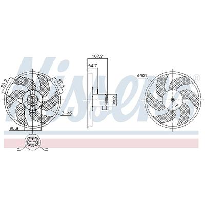 Nissens Lüfter, Motorkühlung [Hersteller-Nr. 850084] für Renault, Dacia