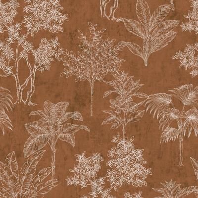 Galerie Wallcoverings Zen Collection Floating Foliage Metallic Sheen Finish Non-woven Wallpaper Roll