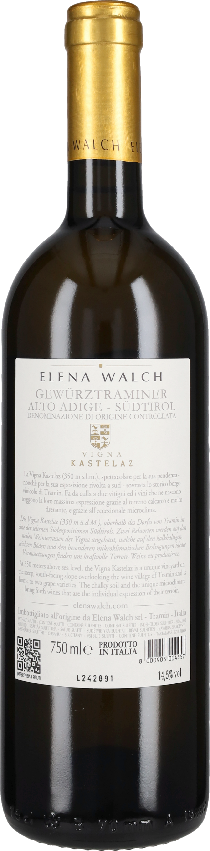 Walch Elena Gewurztraminer 'Kastelaz' Elena Walch 2024