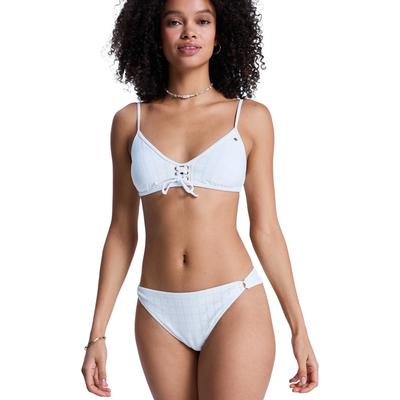 Badehose ROXY "Roxy Island Cheeky", Damen, Gr. S, weiß (coconut milk), Obermaterial: 87% Nylon, 13% Elasthan., Badehosen Badehose