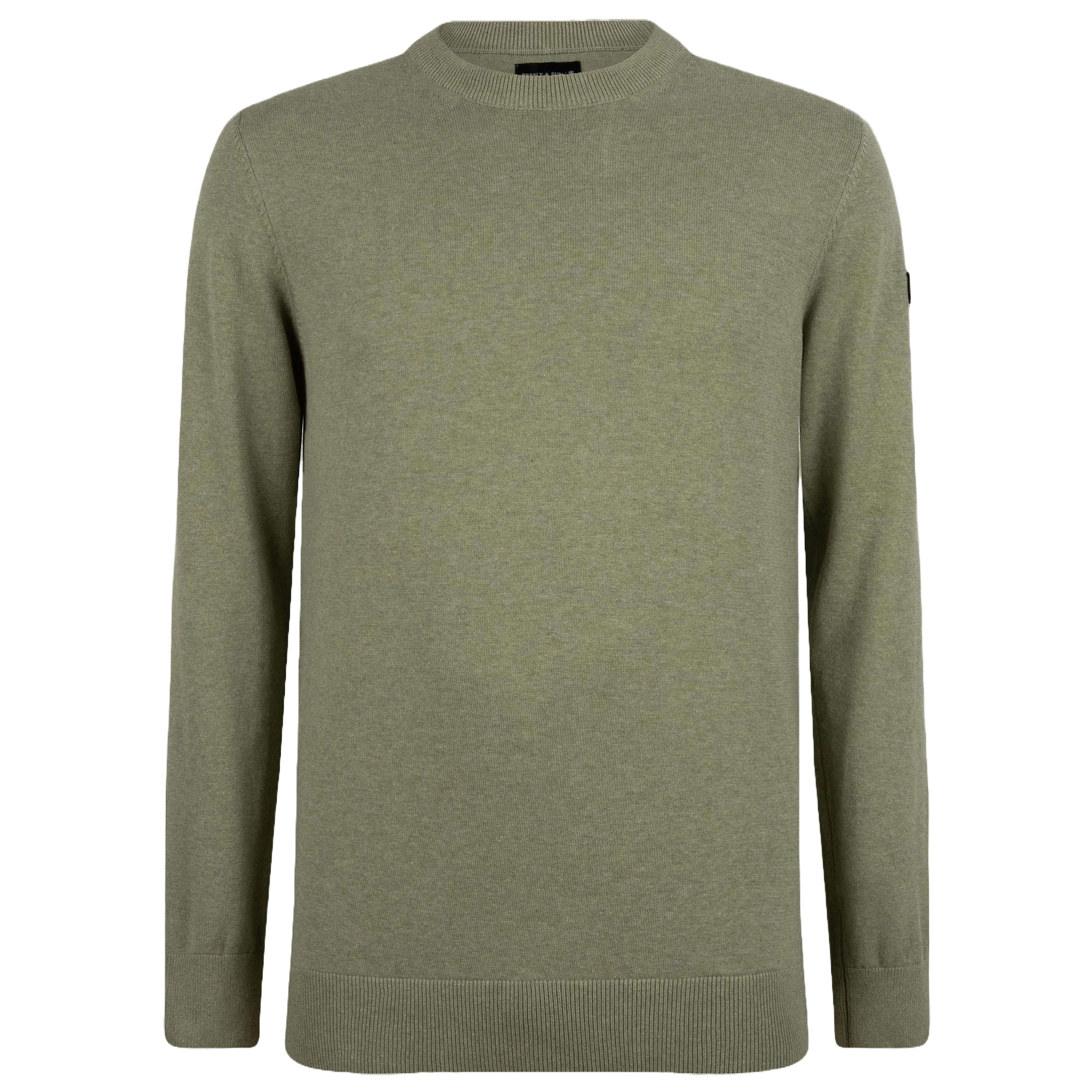 Presly & Sun Trui Will R-Neck Gebreide Pullover Groen