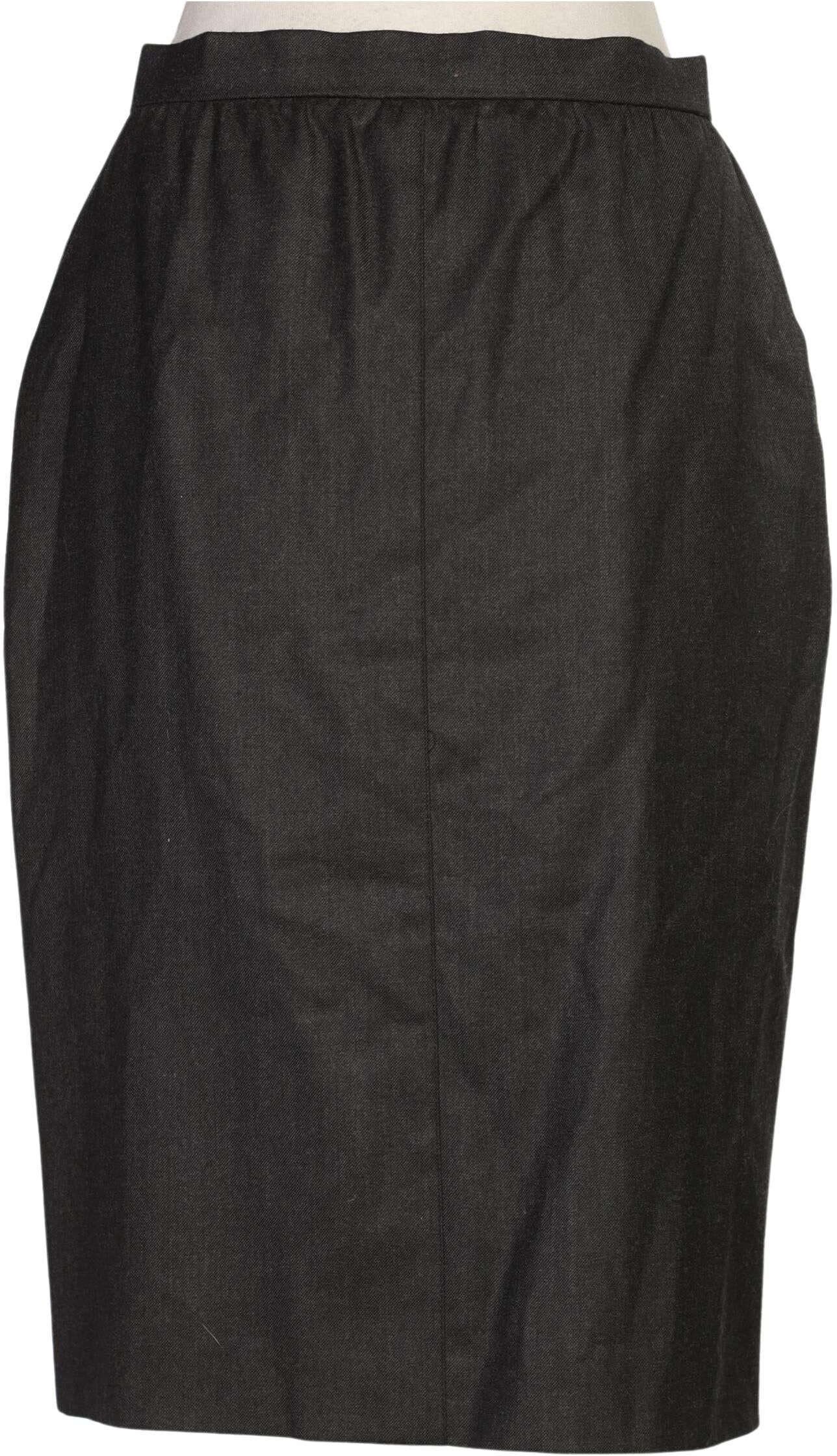 Escada Damen Rock, Grau, Gr. EU 38, Schurwolle / Kaschmir / Seide / Viskose - Second Hand
