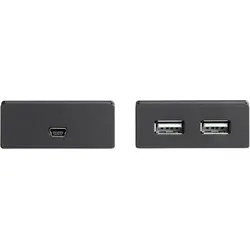 StarTech 4 port USB Extender over CAT5/6 (USB-A, 4 Ports), Dockingstation + USB Hub, Schwarz