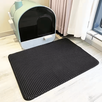 Inspire Curations CleanStep Extra Large Waterproof Cat Litter Mat black 45x60cm