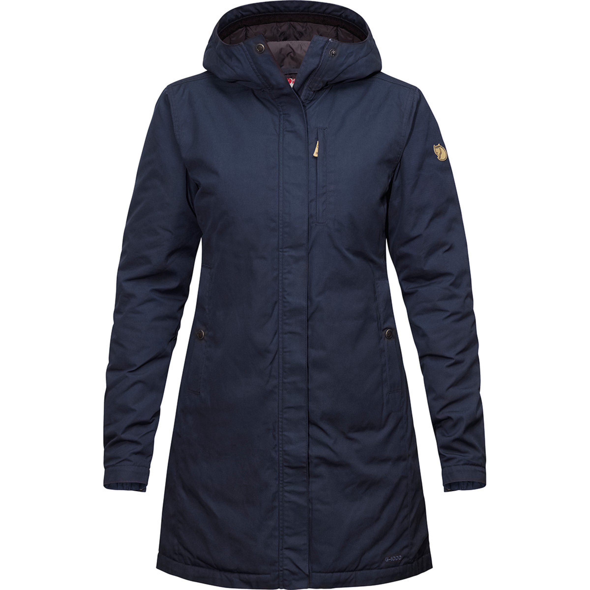 Fjällräven Kiruna Padded Mantel Damen Winterjacke blau Größe XL Trekking Widerstandsfähig Wasserabweisend