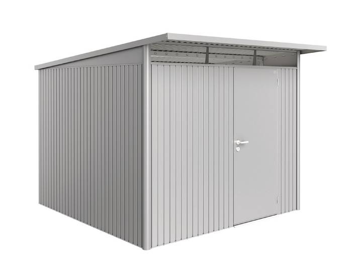 Biohort Gerätehaus AvantGarde A7 Standardtüre Silber