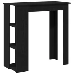vidaXL Bartisch Schwarze Eiche 102 x 50 x 103,5 cm Holzwerkstoff