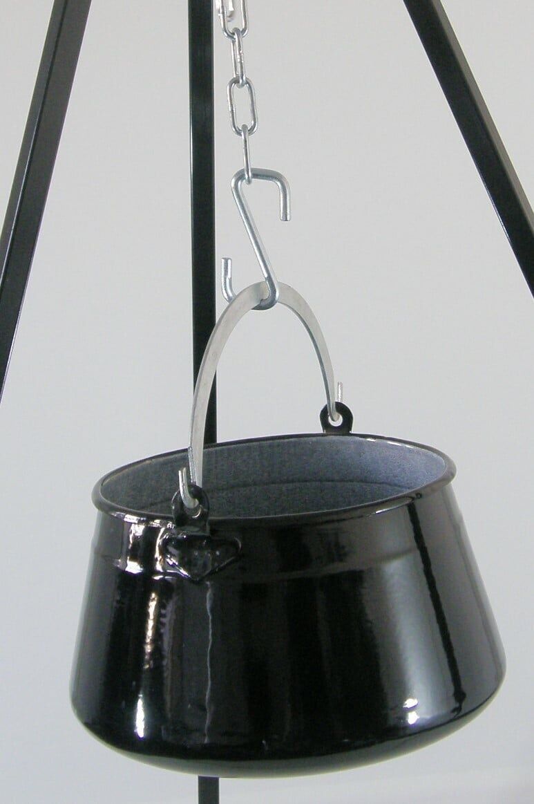 Su-Deco Gulaschkessel rustikal 6 Liter schwarz granit