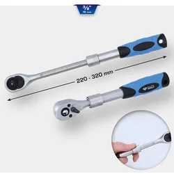 Brilliant Tools 3/8" Teleskop-Umschaltknarre (220 - 320 mm) - BT021996