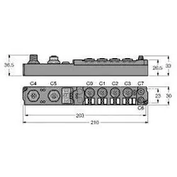 Turck piconet Stand-alone-Modul SDPB-0800D-1002