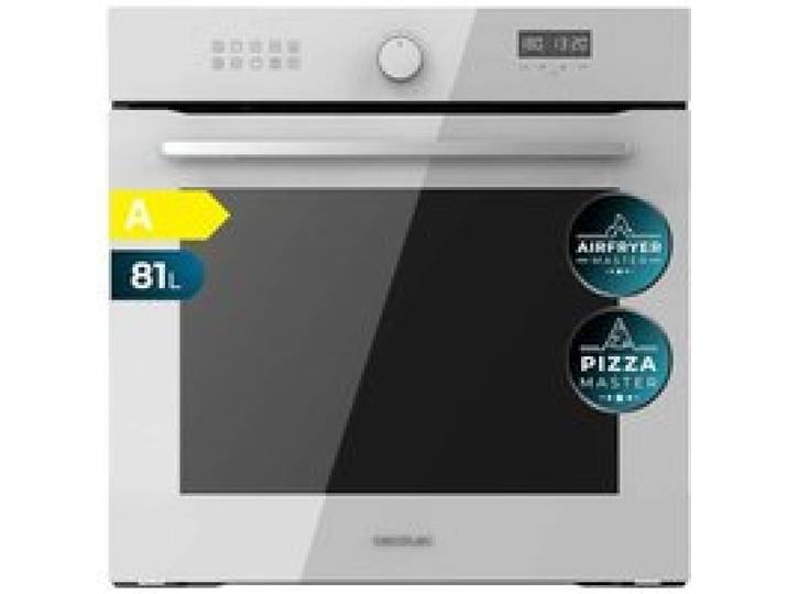Cecotec Four Encastrable Multifonction 60 cm Bolero Hexa AF316000 Glass White A 3400 W 81 L 11 Fonctions avec Airfryer Master