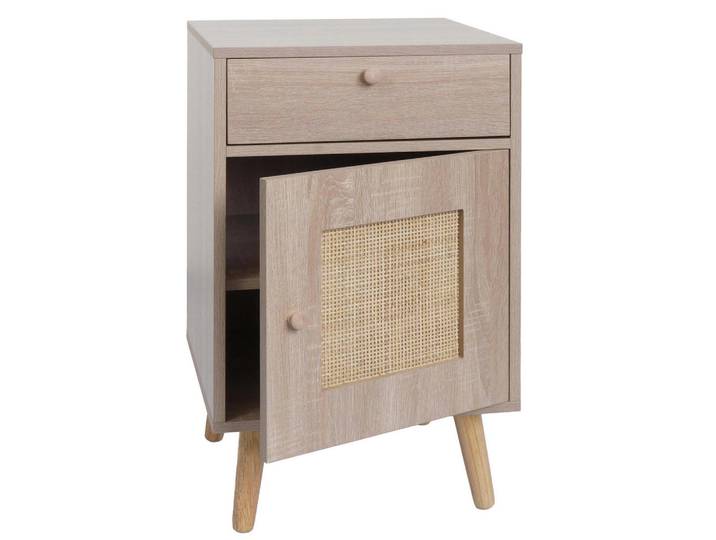 Jamb Beistelltisch eckig Hellbraun, Holz, Rechteckig, 40x69x40 cm, Wohnzimmer, Wohnzimmertische, Beistelltisch