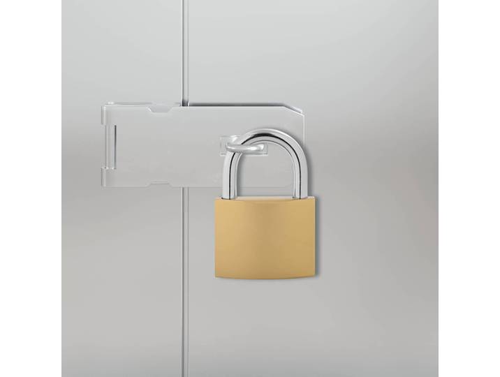 vidaXL U Schloss mit Schlüsseln 12 Stk. Messing Eisen