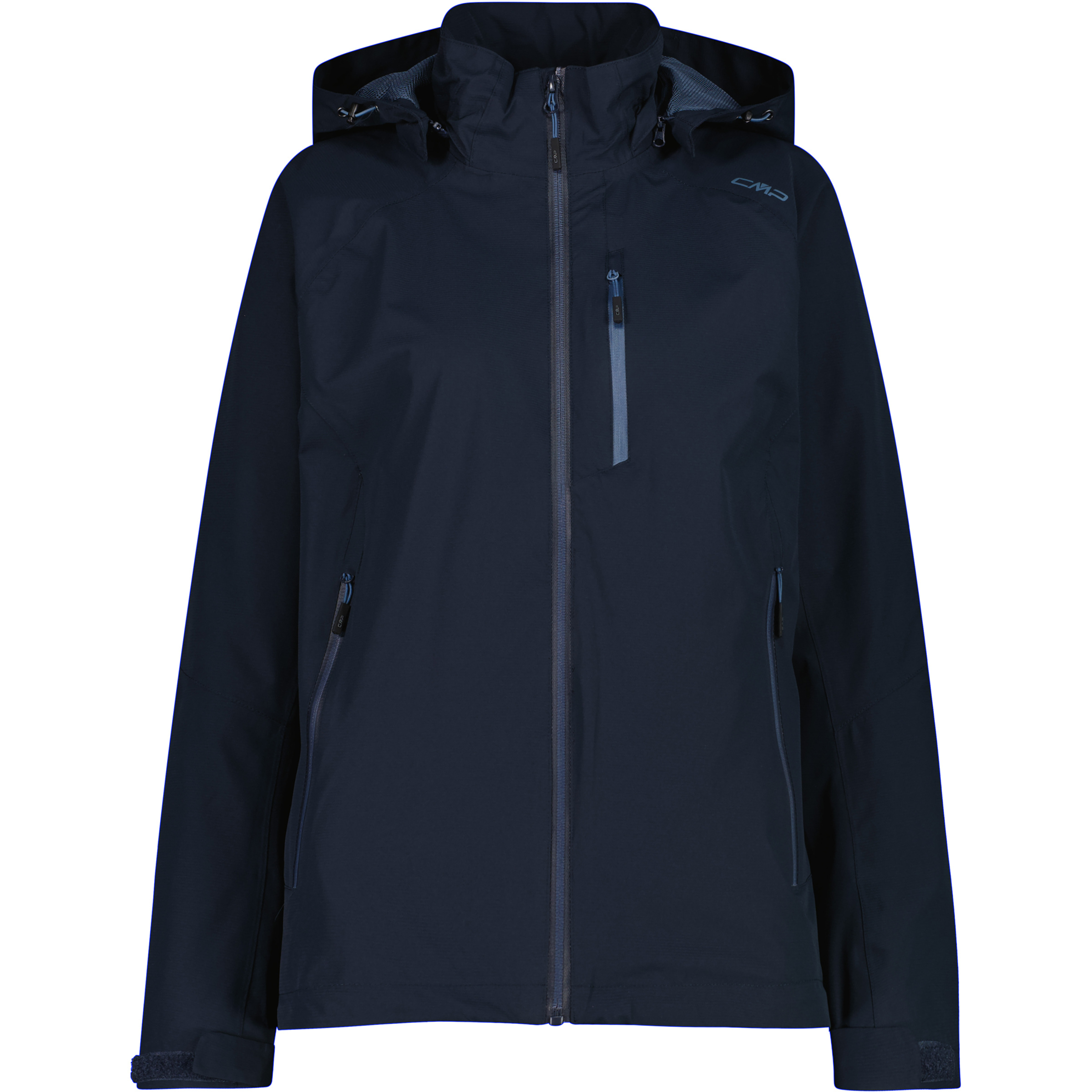 CMP Damen Regenjacke blau Größe M Camping Winddicht Wasserabweisend