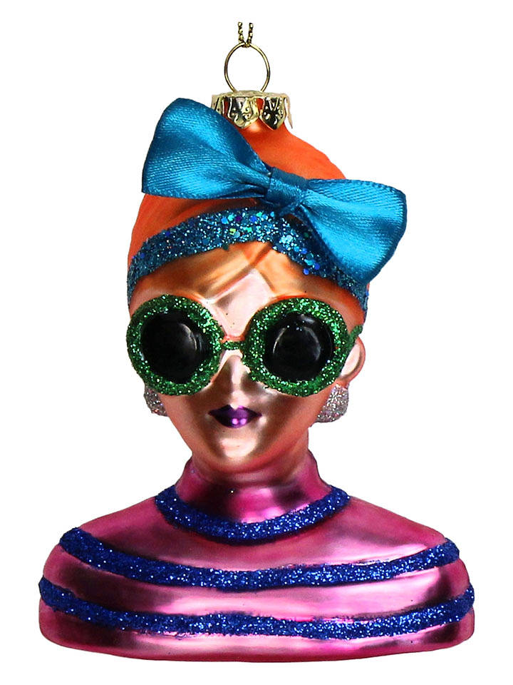 Kersten Baumschmuck "Fashion Lady" in Türkis/ Rosa - (H)10,7 cm - onesize