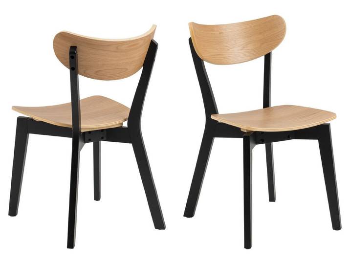 ACTONA GROUP Esszimmerstuhl (2er-Set) in natürlich, Holz - 45x79,5x55cm (BxHxT) (2er-Set)