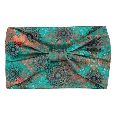 1 Stück Stirnband mit Boho-Print, Vintage-Mandala-Blumen-Stirnband, elastisch, schweißabsorbierend, Kopfbedeckung, Haar-Accessoires