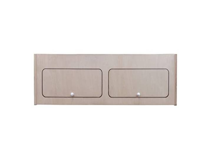 Wohnwagen Oberschrank Wohnmobil 100cm x 35cm x 35cm Hängeschrank Birkensperrholz Trennwand RV Möbel Stauraum Leichtgewichtig Unbehandelt Soft-Close Druckknöpfe Vorgebohrte Löcher Befestigungssatz
