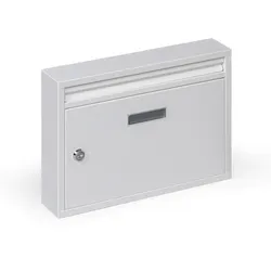 Briefkasten, geeignet für Baugruppen, 240 x 320 x 60 mm, weiß