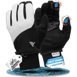 Fahrradhandschuhe Winter mit Thermo-Fleece „THERMO-FIT“ - Vollreflektierend - XXL - Bestseller,oft gekauft,Zubehör