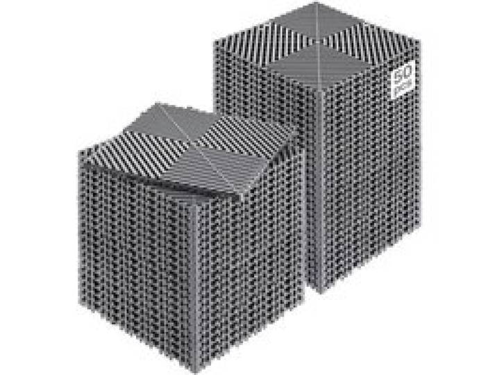 VEVOR Tapis de drainage emboîtable, 310x310 mm, dalles de sol de drainage modulaire emboîtable, 50 pcs, coussin de sol à épisser en PP antidérapant gris, tapis de douche, pour garage, jardin, cuisine