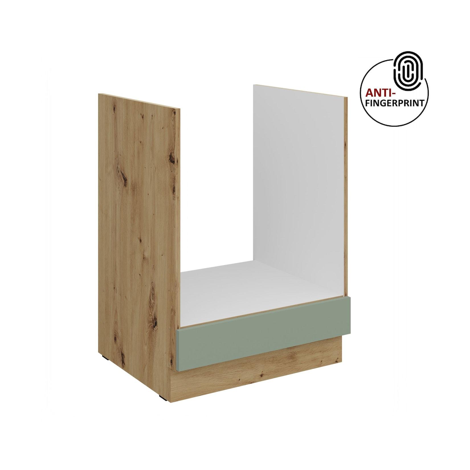 Küchen Herdschrank 60 Küche ARIA Aquamarin matt Anti Fingerprint Küchenzeile