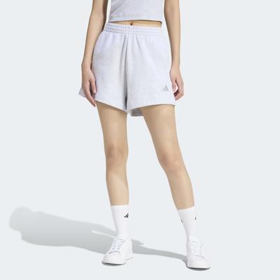 Shorts ADIDAS SPORTSWEAR "W AK SL SHO", Damen, Gr. XL, N-Gr, grau (light grau heather, innenbeinlänge ca. 15 cm), Obermaterial: 100% Baumwolle, Hosen Shorts, Schwere Premium-Qualität, robuste Stoffsruktur