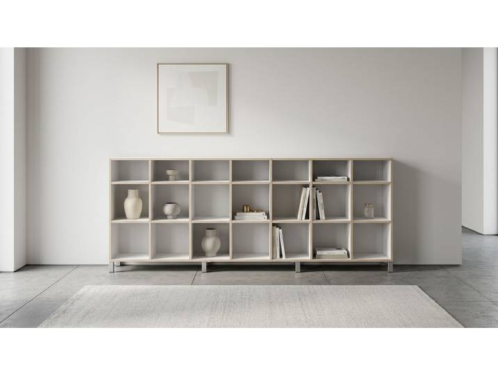 Breites Sideboard nach Maß Multiplex Multiplex Weiß