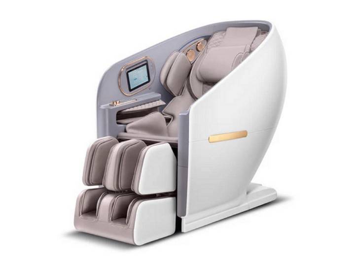 NAIPO Massagesessel 4D HIGH-END Massagestuhl, Aromatherapie, Wärmetherapie, 8-Zoll-Tablet-Steuerung