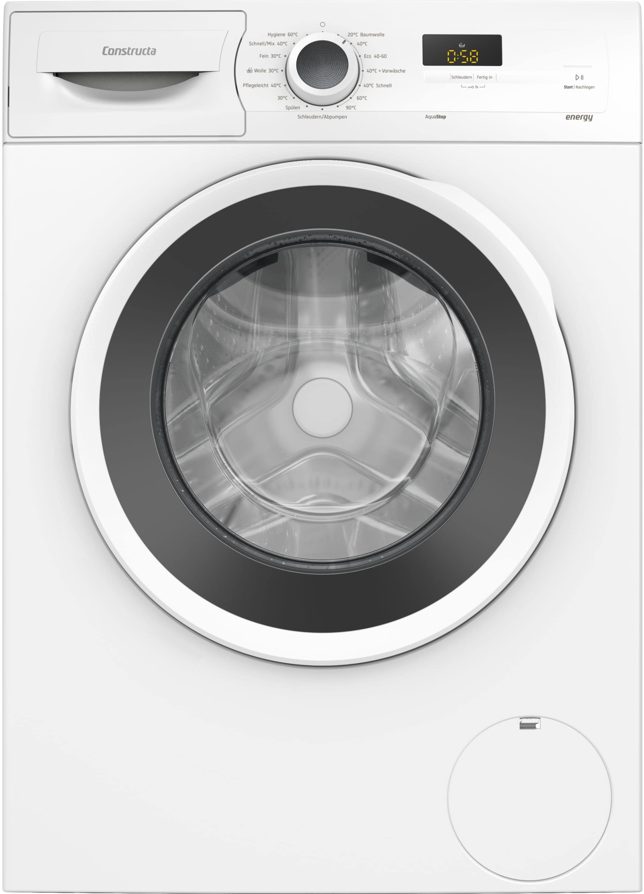 Constructa CWF14J06 7 kg Frontlader Waschmaschine 1400 U/min aquaStop Funktion (Weiß) jetzt zusätzlich 50¤ Cashback sichern*!