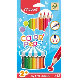 Maped Buntstifte Color Peps Jumbo, 834010FC, farbig sortiert, 12 Stück