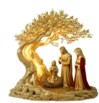 Uplifted Finds Jesus And The Tree Of Life Ornament   Faith Based Newborn Gift a