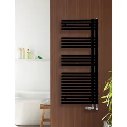 Zehnder Design-Heizkörper Forma Asym links, 1681x60x496 mm, Schwarz Quarz, Wärmeleistung geprüft nach EN 442, CE-geprüft