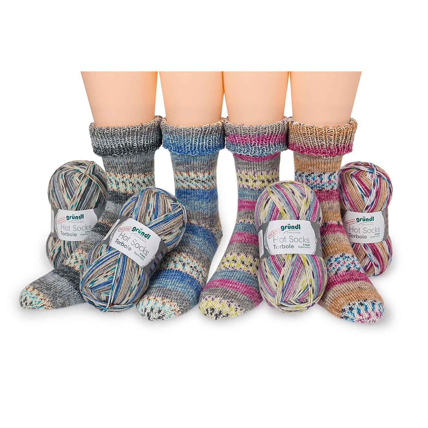 gründl Sockenwolle Hot Socks "Torbole", 6-fach