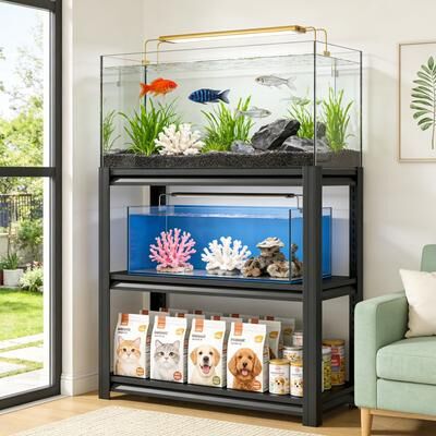 Telepassa Adjustable 3-Tier Fish Tank Stand