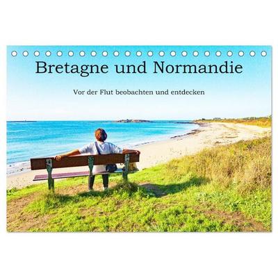 Bretagne und Normandie - Vor der Flut beobachten und entdecken (Tischkalender 2027 DIN A5 quer), CALVENDO Monatskalender