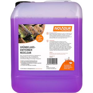 Novadur Grünbelagentferner NeoClean, Konzentrat bis 1000 m², für Steinflächen, 5 Liter