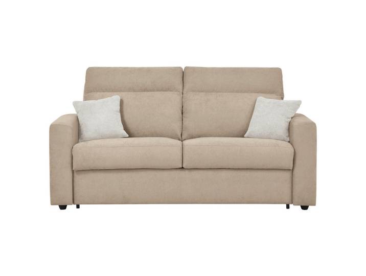 Carryhome Schlafsofa, Beige, Kunststoff, 2-Sitzer, Füllung: Silikon, 186x101x101 cm, Liegefunktion, Schlafen auf Sitzhöhe, Rücken echt, Kinderzimmer & Jugendzimmer, Jugendmöbel, Jugendsofas