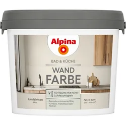 Alpina  Bad  &  Küche  Wand-Farbe  Kreidefelsen  2,5  Liter