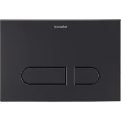 Duravit DuraSystem Betätigungsplatte mechanisch für WC A1, Kunststoff, 217x146,5 mm, WD5001031000, Farbe: Schwarz Matt