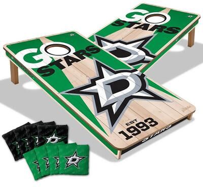 Skip's Garage Dallas Stars NHL 2x4 Cornhole Board Set
