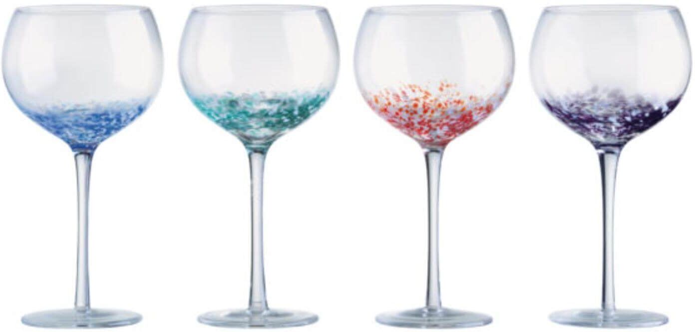 Anton Studio Designs 4-Piece 500ml Gin Glasses - Speckle