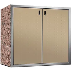 Paul Wolff Mülltonnenbox SILENT 122-Granit Mixed-Perlbeige-Edelstahl