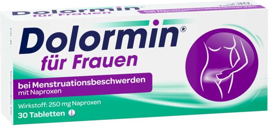 Dolormin für Frauen bei Regelschmerzen mit Naproxen