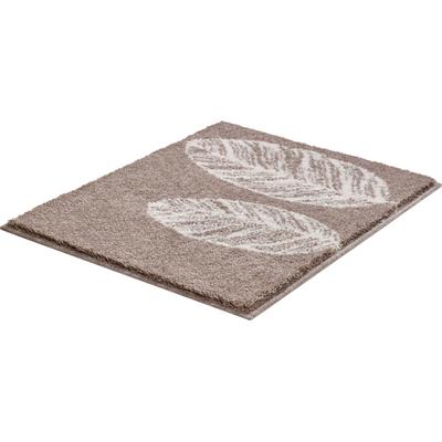 Badematte GRUND "Duetto", grau (taupe), H:20mm, Polyacryl, Badematten, Badematte, Badematte mit Feder-Muster