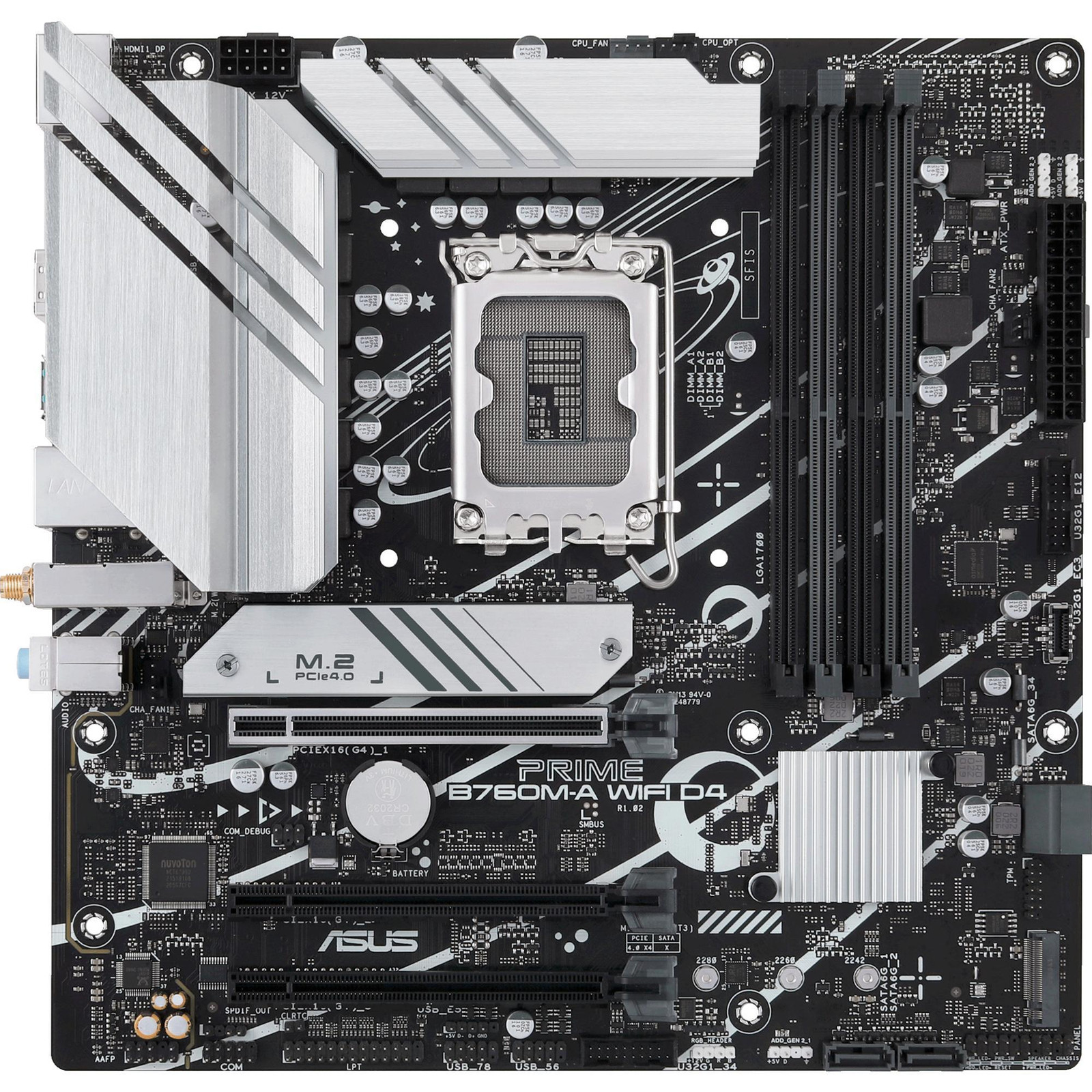 ASUS PRIME B760M-A WIFI D4 Intel B760 LGA 1700 micro ATX moederbord